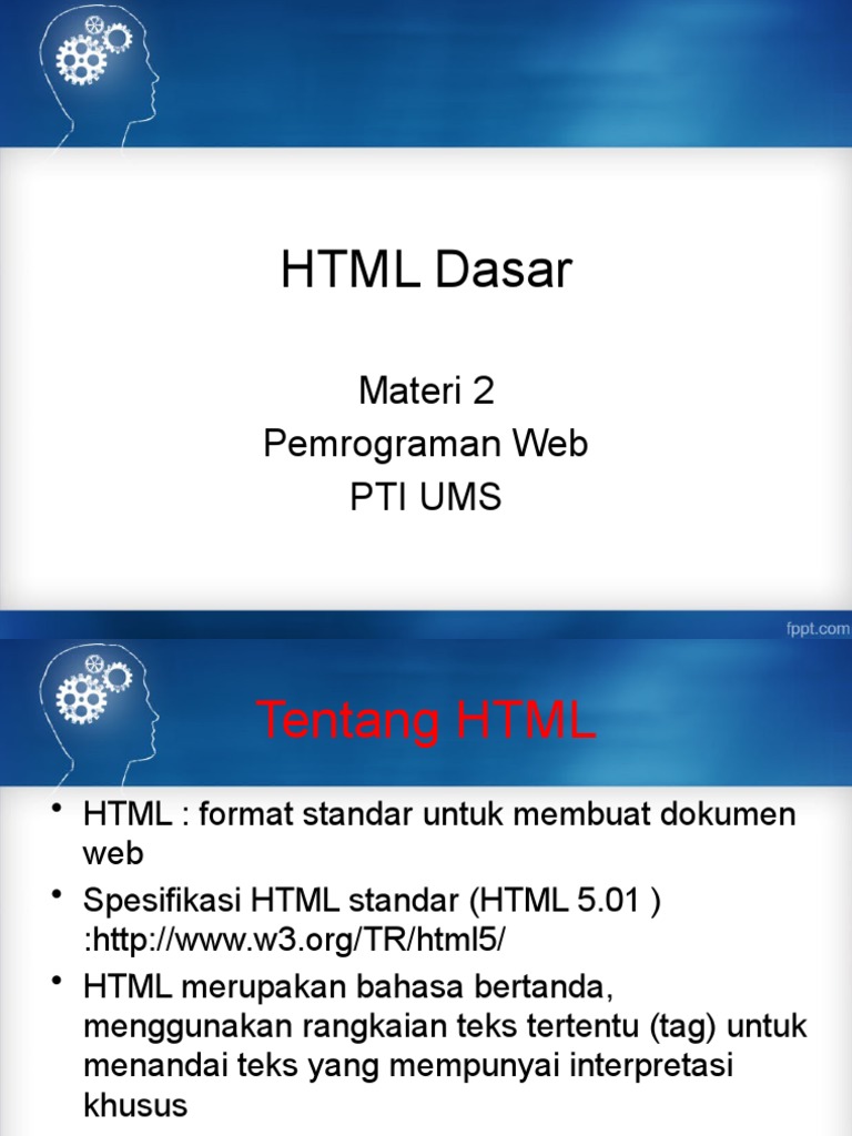 Materi 2 HTML Dasar | PDF