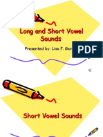 Long and Short Vowel Sounds