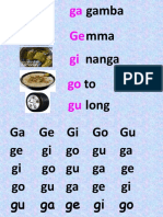 Ga Ge Gi Go Gu