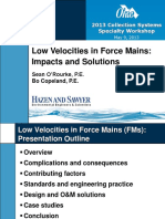 Pump Station High & Low Velocities in FMs