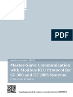 Master-Slave Communication With Modbus RTU Protocol For S7-300 and ET 200S Systems