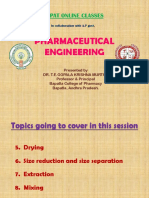 Pharmaceutical Engineering: Gpat Online Classes