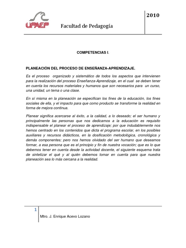 Planeación Educativa Efectiva | PDF | Aprendizaje | Maestros