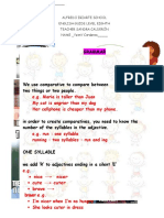 Comparatives and Superlatives Level Eighth 2021