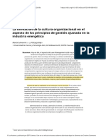 La Formación de La Cultura Organizacional en El Aspecto de Los Principios de Lean Management en La Industria Energética. - .En - Es