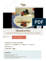Cheesecake Sin Horno - Recetas Nestlé