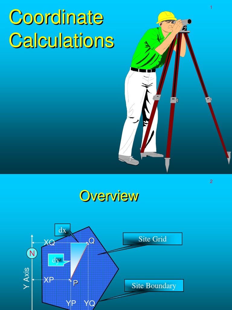 Coordinate Calculations Coordinate Calculations | PDF | Surveying ...