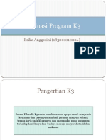 Evaluasi Program K3: Erika Anggraini (183001010004)