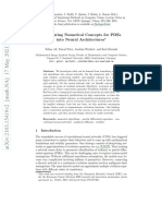 Translating Numerical Concepts for PDEs into Neural Architectures: Connecting Algorithms and Architectures