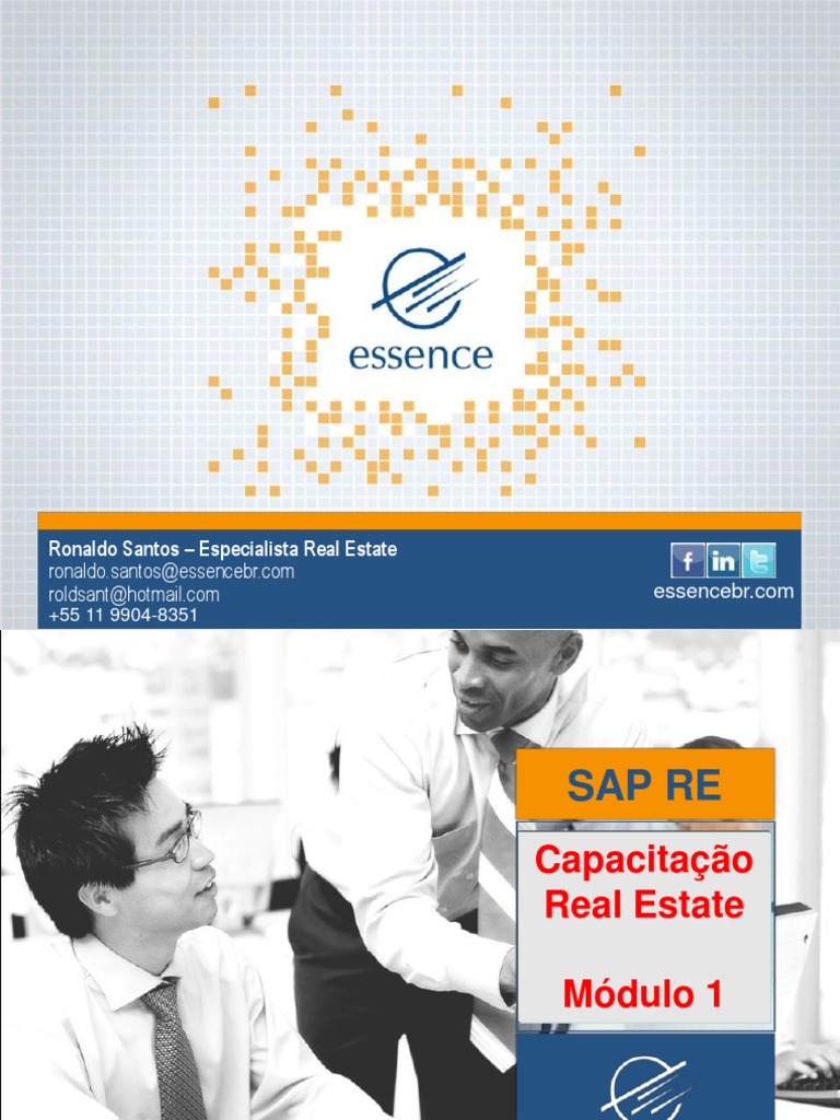 Capacitação em SAP Real Estate: Módulo 1 | PDF | Contabilidade | Economias