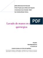 Informe de Lavado de Manos