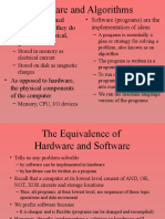 Software and Algorithms: - Programs Are Termed Software Because They Do Not Exist in A Physical, Tangible Form