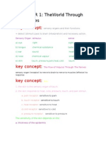 Key Concept:: Chapter 1: Theworld Through Our Senses