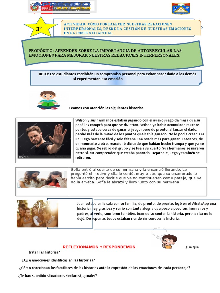 Gestión de emociones en relaciones interpersonales | PDF | Ira | Las ...