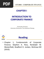 Chap1: INTRODUCTION TO CORPORATE FINANCE