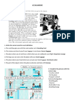 Airport Vocabulary Worksheet