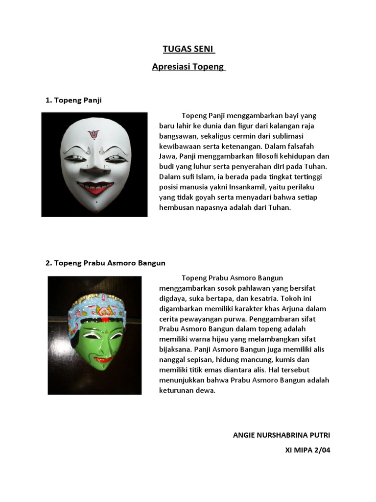 Apresiasi Topeng | PDF