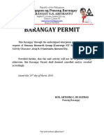 Barangay Permit: Tanggapan NG Punong Barangay