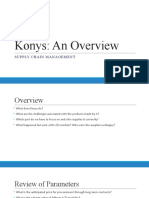 Konys: An Overview: Supply Chain Management