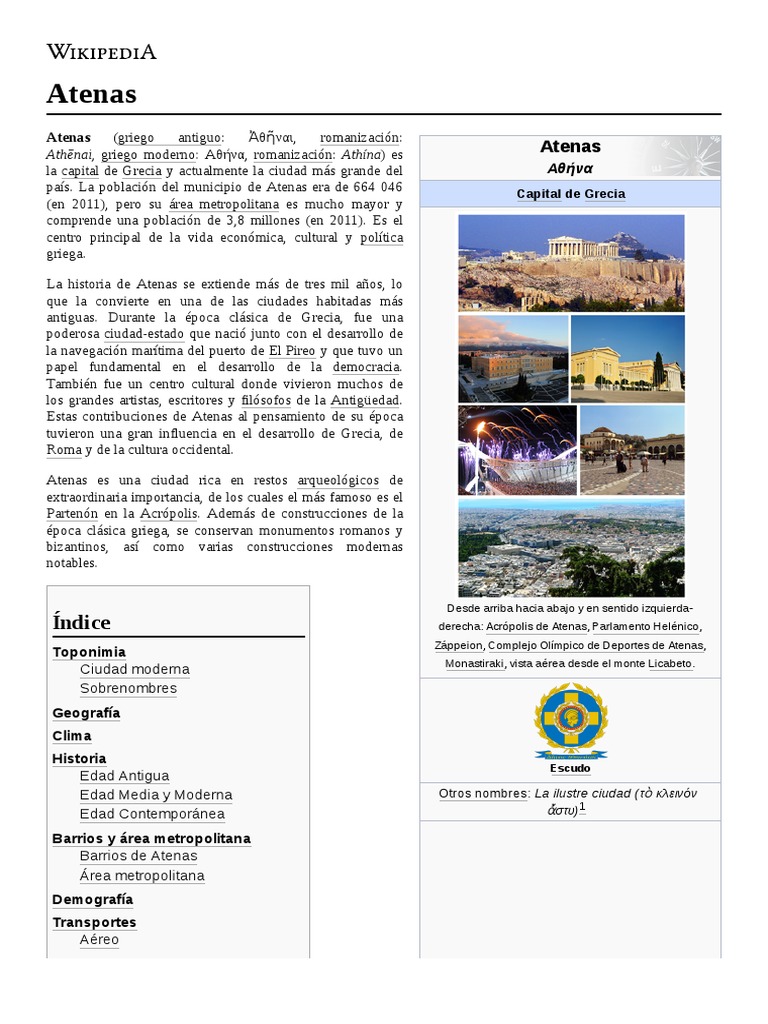 Atenas | PDF | Atenas | Grecia