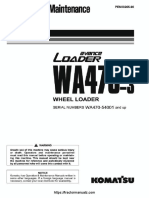 Komatsu Avance Loader WA470 3 Wheel Loader Operating Maintenance Manual