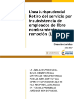 5. Línea Jurisp Retiro Declaratoria de Insubsistencia L.N Y R