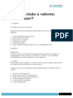 Missão, Visão e Valores: Como Fazer?