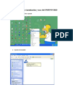 Manual de Instalación y Uso Del PDF2WORD