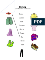 Clothing Worksheet Match and Wordsearch Fun Activities Games Games 20885