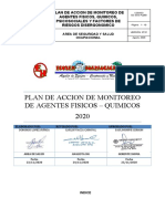 Plan de Accion de Monitoreo de Agentes Fisicos - Quimicos