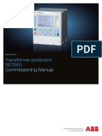 Transformer Protection RET650: Commissioning Manual