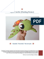 Finding Nemo's Squirt Turtle Crochet Pattern