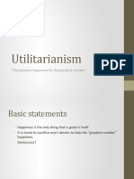 Utilitarianism: "The Greatest Happiness For The Greatest Number"