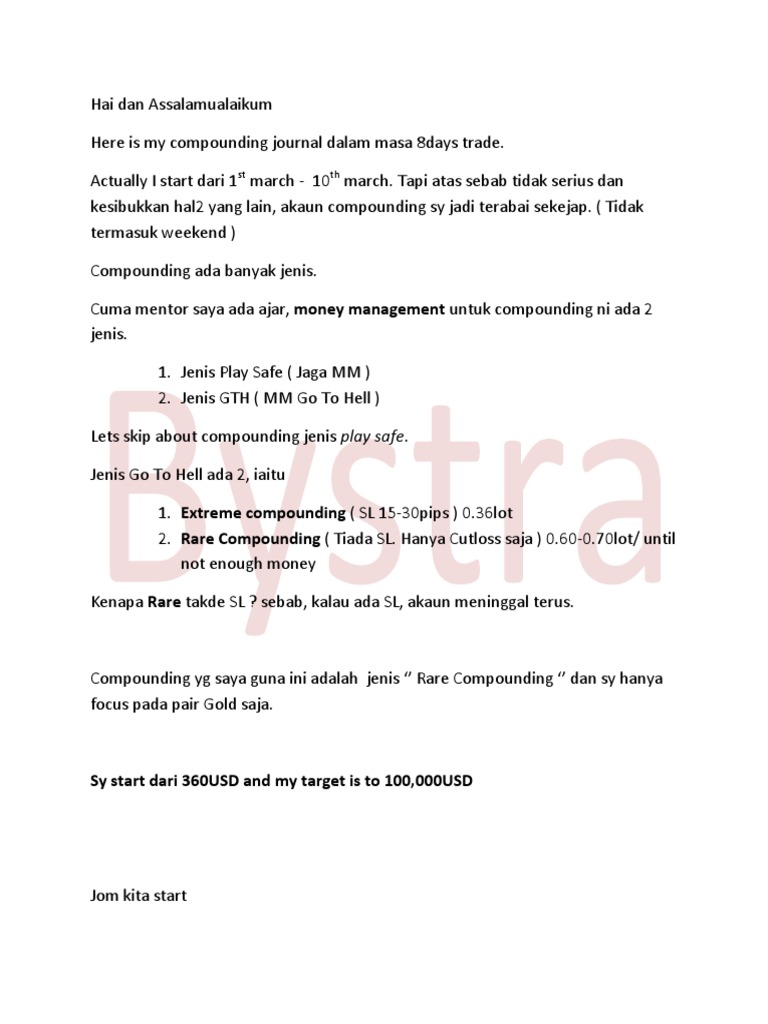 A Rare Compounding Journal Documenting 8 Days of Gold Pair Trading ...