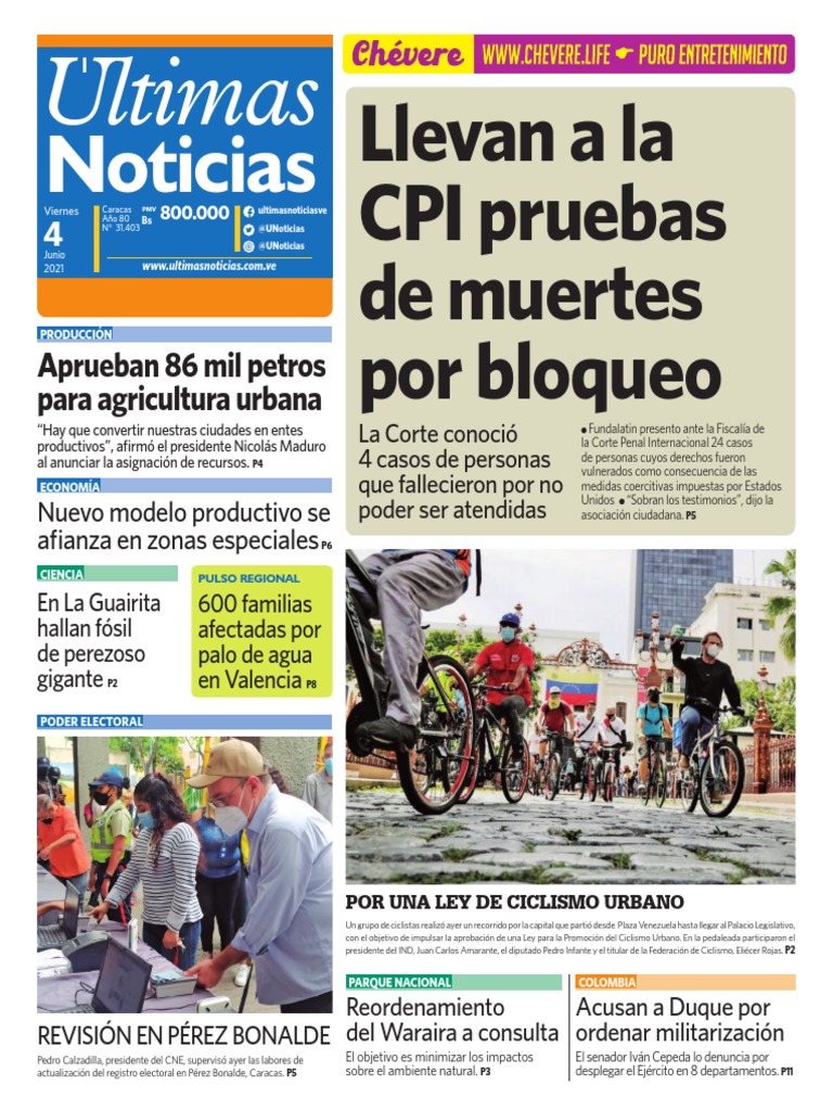 Noticias: Ultimas | PDF | Venezuela | Nicolás Maduro
