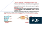 Mecánica de Fluidos-I Mec-2245 Examen Final 11 de Junio de 2021 Tiempo 2 Horas AB A B 3 (M) 10 (M) 1,14 (M /min) 15 (C) 28,3 (Lts/seg) A B