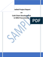 Detailed Project Report On Cold Chain Development in Milk Procurement