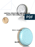 Capital Structure and Dividend Policy Two Sides of A Coin