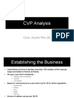 CVP Analysis: Case: Aussie Pies (A)