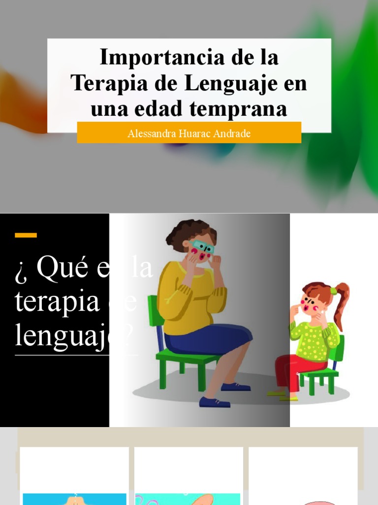 Terapia de Lenguaje en Niños | PDF | Artes del Lenguaje y Comunicación