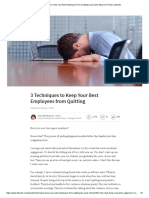 3techniques To KeepBest Employees
