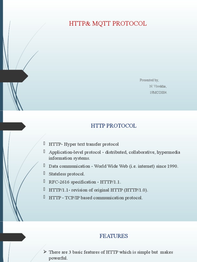 HTTP and MQTT Protocol Overview | PDF