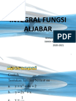 Integral Fungsi Aljabar