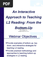 An Interactive Approach To Teaching L2 Reading: From The Bottom-Up