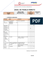 Plan Semanal de Trabajo Remoto