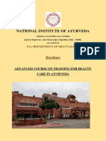National Institute of Ayurveda: Brochure