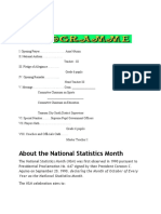 National Statistics Month