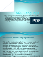 Fact About SQL