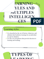 Learning Styles and Multiples Intelligen CES