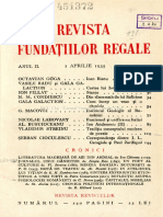 Revista Fundațiilor Regale Aprilie 1935